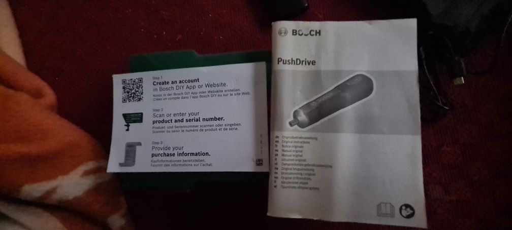 Bosch push drive wkretak 3.6v