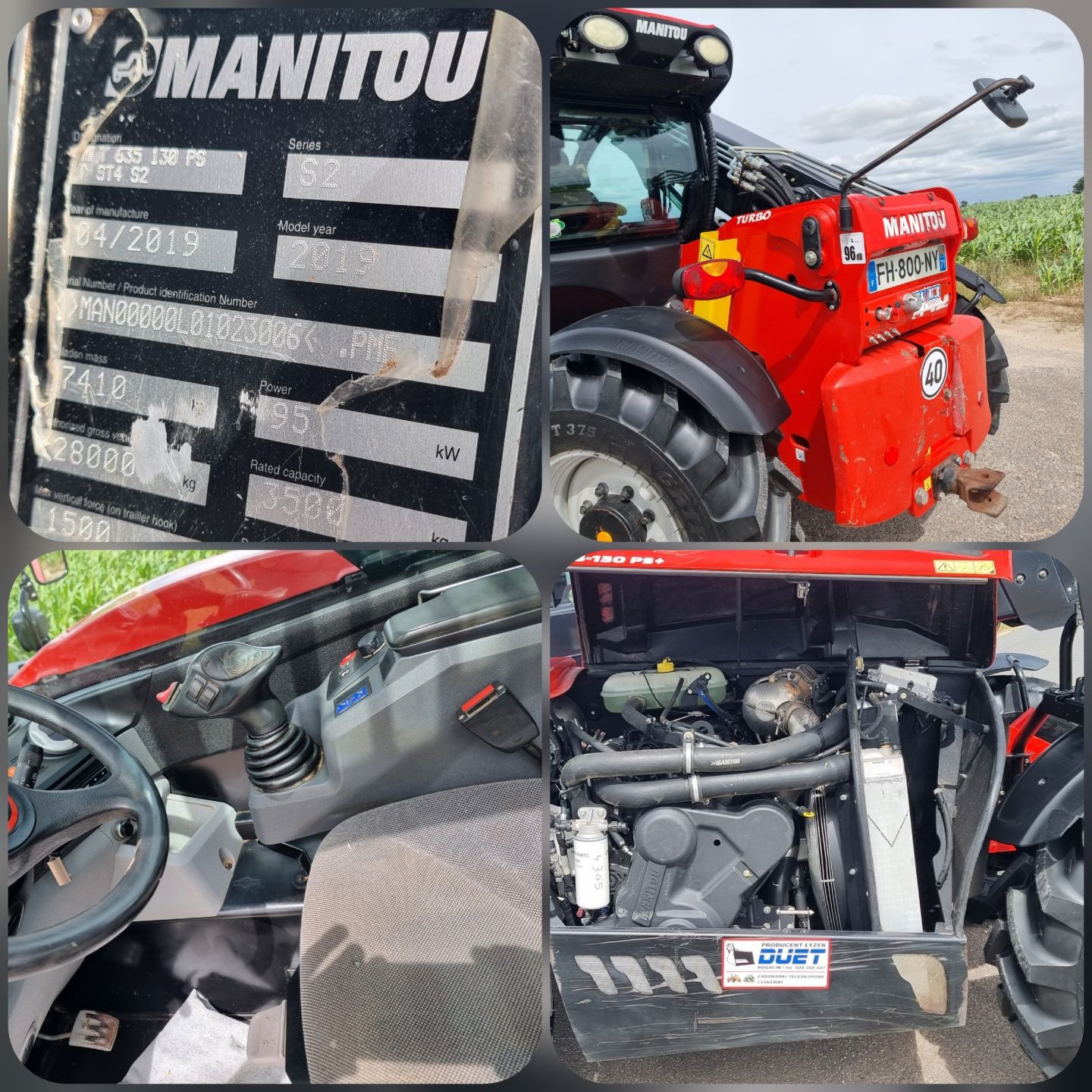 Ładowarka teleskopowa Manitou 635-130ps+19r*nie malowa* klima* jcb 457