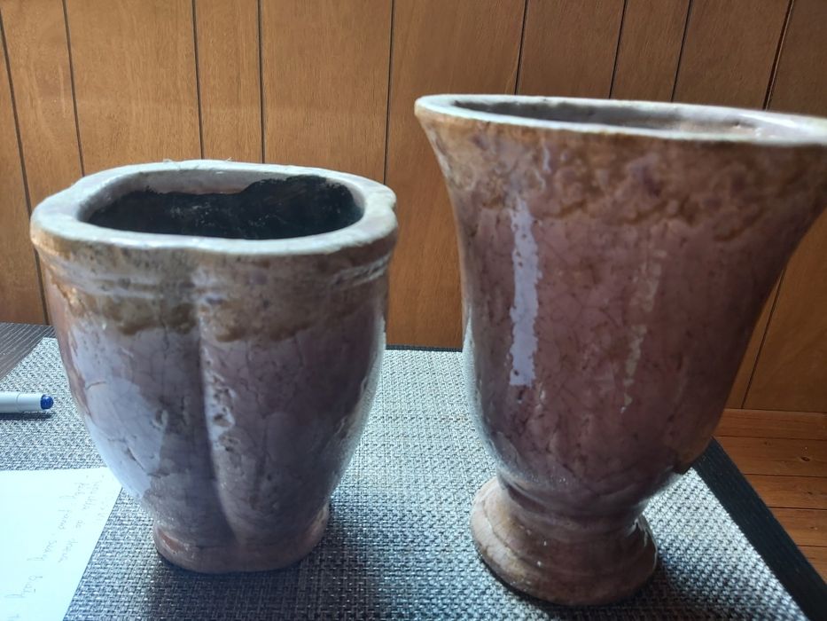 Przepiękny  wazon i doniczka - komplet