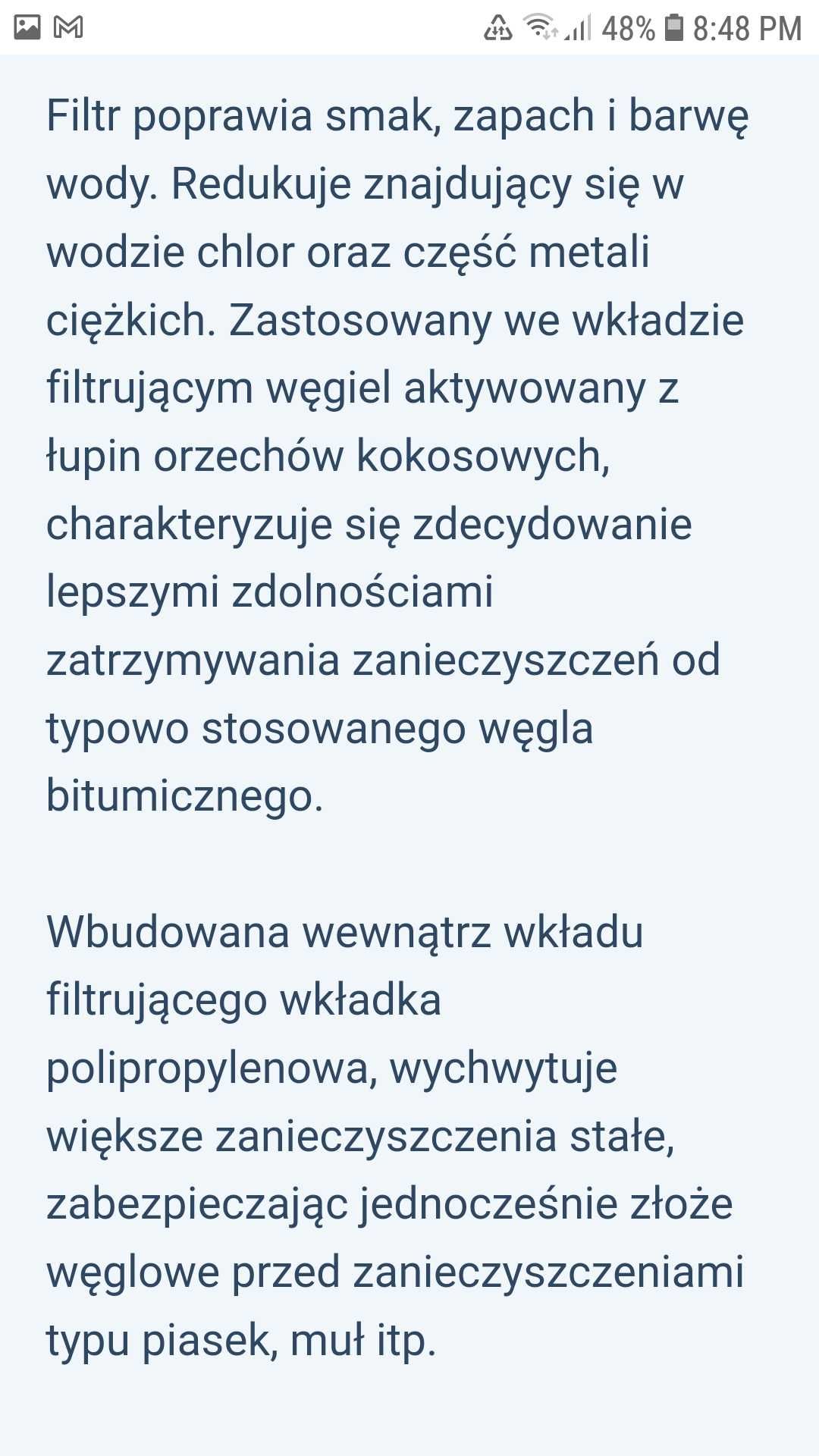 Filtr nakranowy do wody