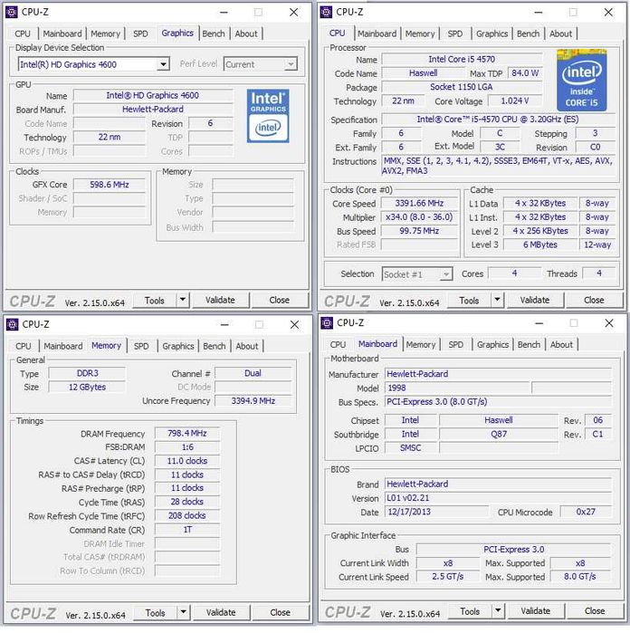 Komputer HP ELITEDESK 800 G1 i5-4570 DDR3 12GB