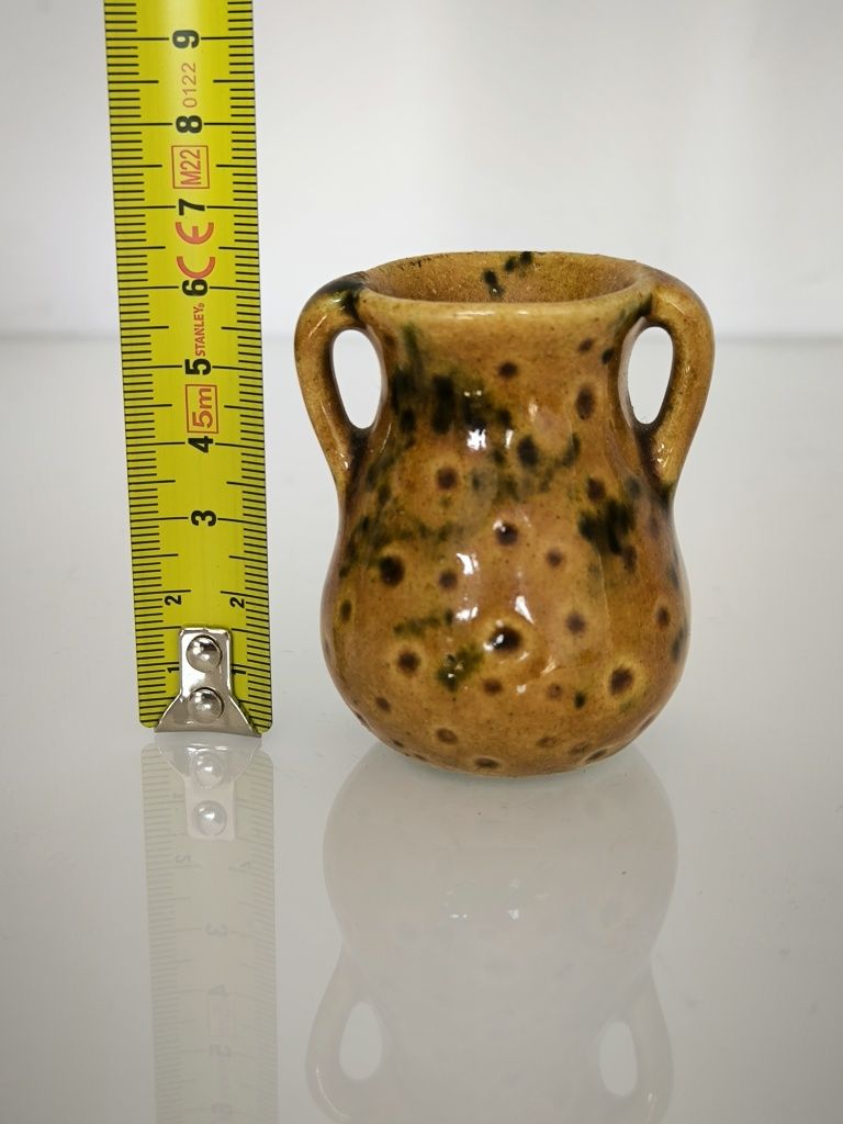 Wazon wazonik miniatura Bolesławiec PRL Wolanin