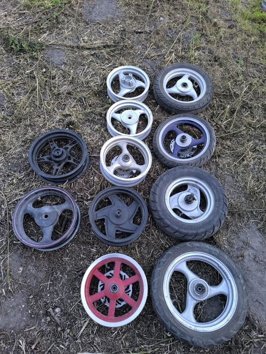 Koła, felgi do skuterów 10/12/13 cali