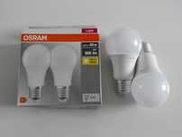Żarówka LED 8,5W =60W OSRAM E27 Biała Ciepła 2700K 2szt
