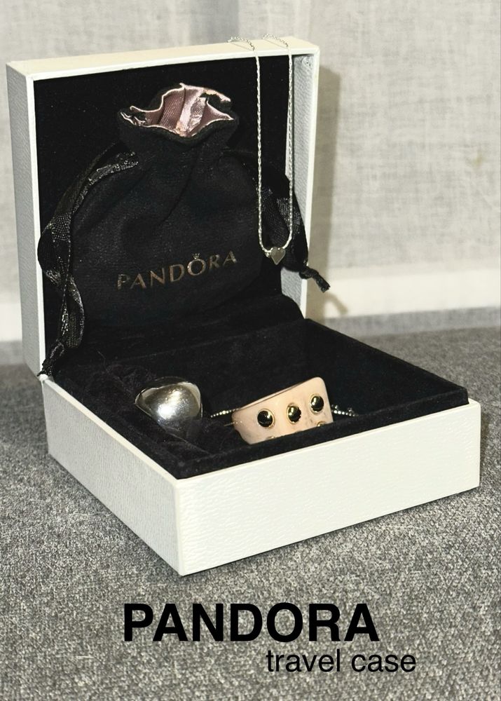 Travel case Pandora markowy kuferek pudełko box na biżuterię unikat