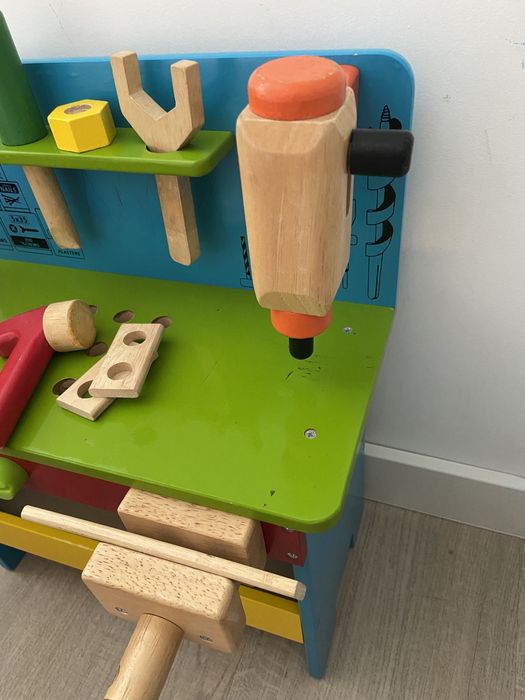Drewniany Warsztat Majsterkowicza Z Narzędziami - Zabawka