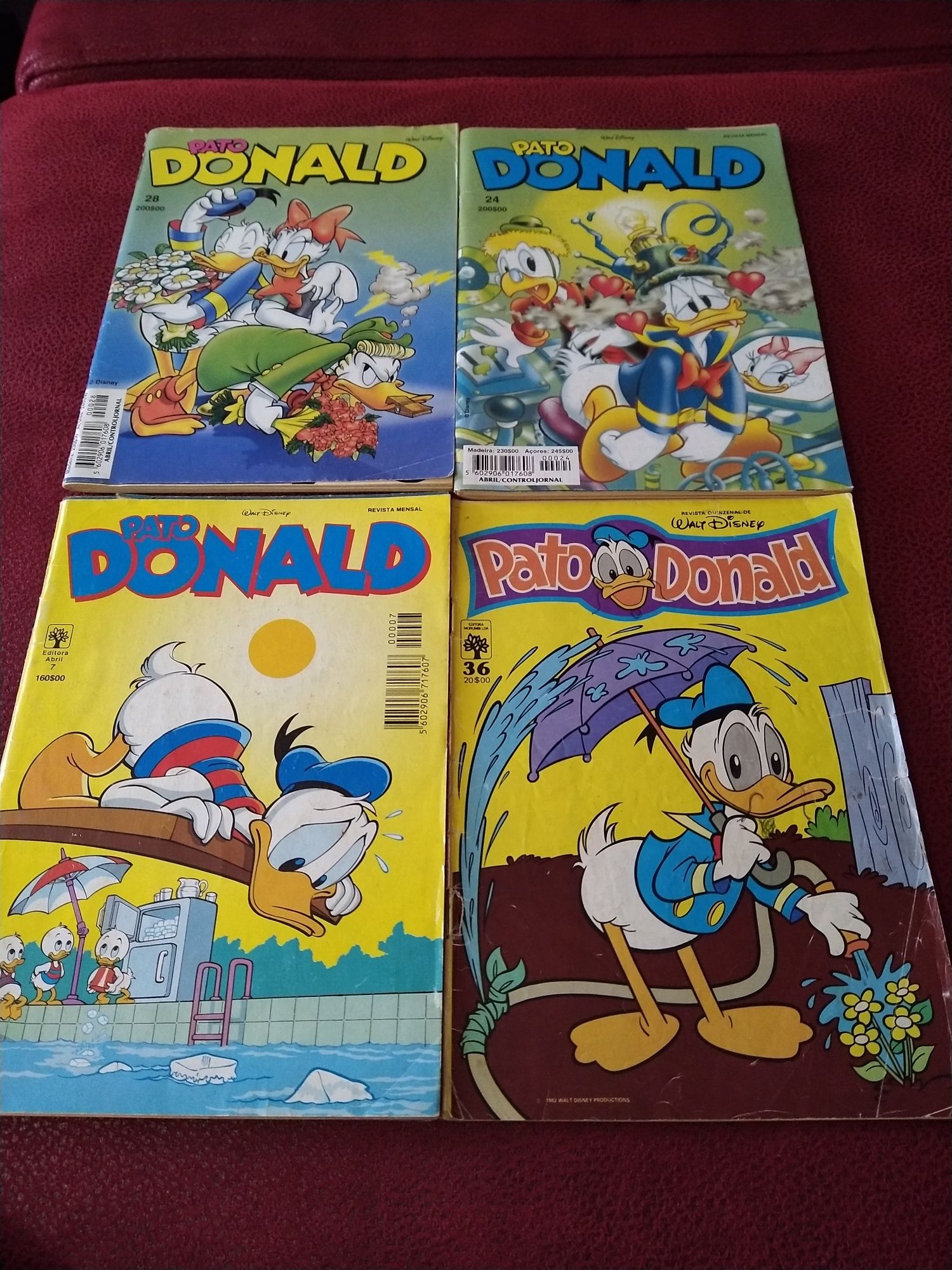 Livros Disney Comix, Pato Donald, Tio Patinhas, Pateta e Outros