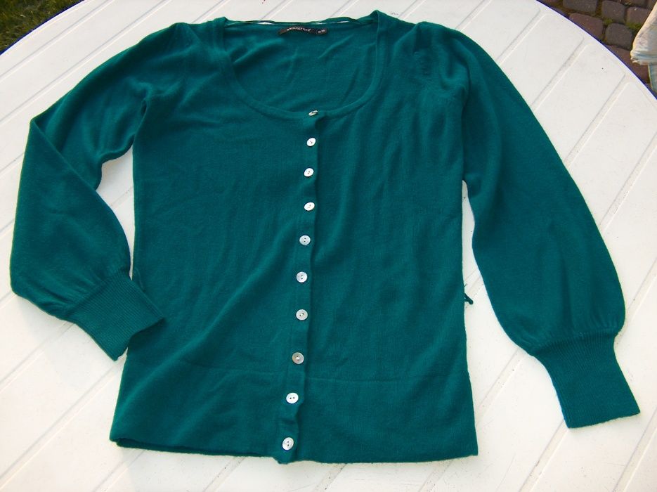ładny zielony sweterek morski turkusowy w rozmiarze 36