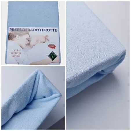 Prześcieradło z gumką 90x200 Frotte bawełna grube różne kolory
