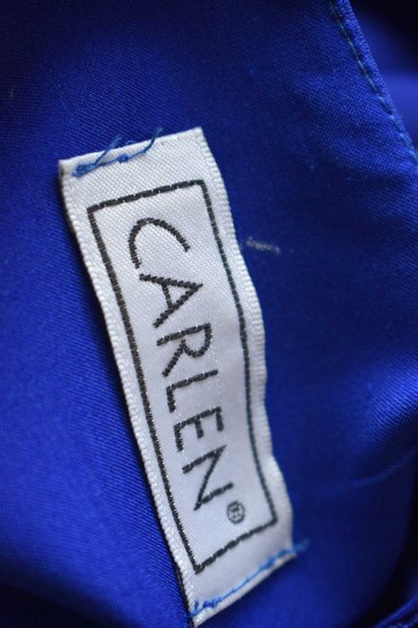 Sukienka S 36 elegancka za kolano midi prosta koronka wizytowa wesele