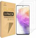 3x SZKŁO Hartowane Mr.Shield folia ochronna Samsung Galaxy A73 5G 3 sz