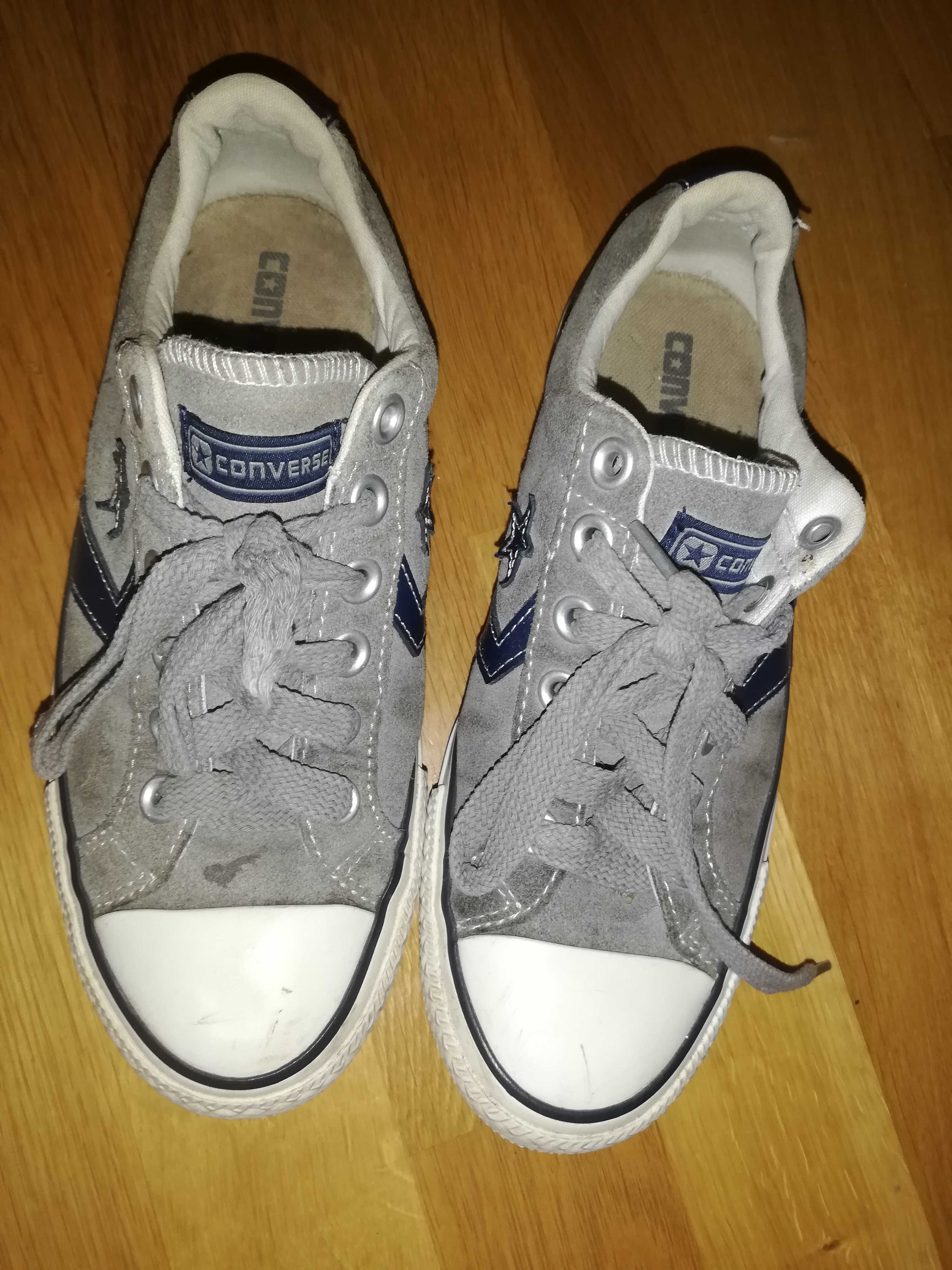 Buty trampki tenisówki Converse zamszowe zamsz skórzane 37,5 24 cm