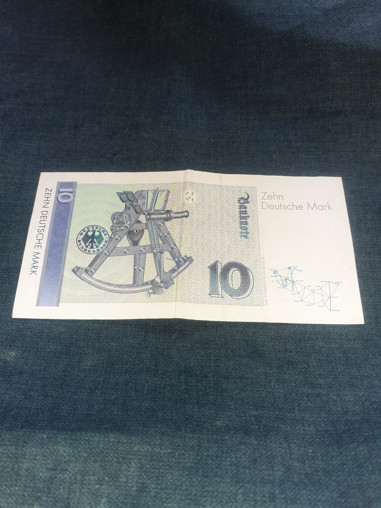 Banknot 10 Marek Niemieckich z 1993r.  ZEHN DEUTSCHE MARK
