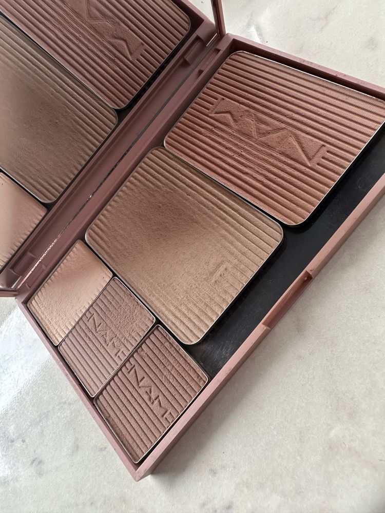 Paleta magnetyczna NAM zestaw cienie do powiek brązer puder
