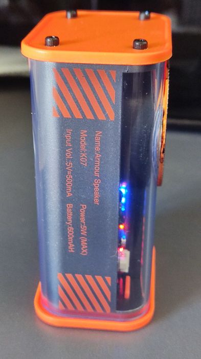 Coluna Bluetooth K07 Transparente