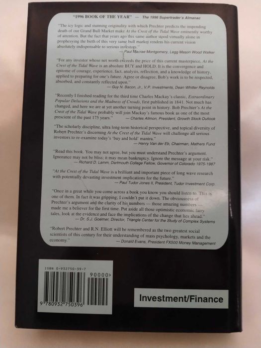 Book • At the Crest of the Tidal Wave •  Robert R. Prechter Jr.