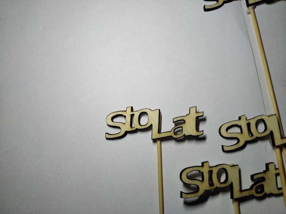 5 szt. napis pik topper Sto lat