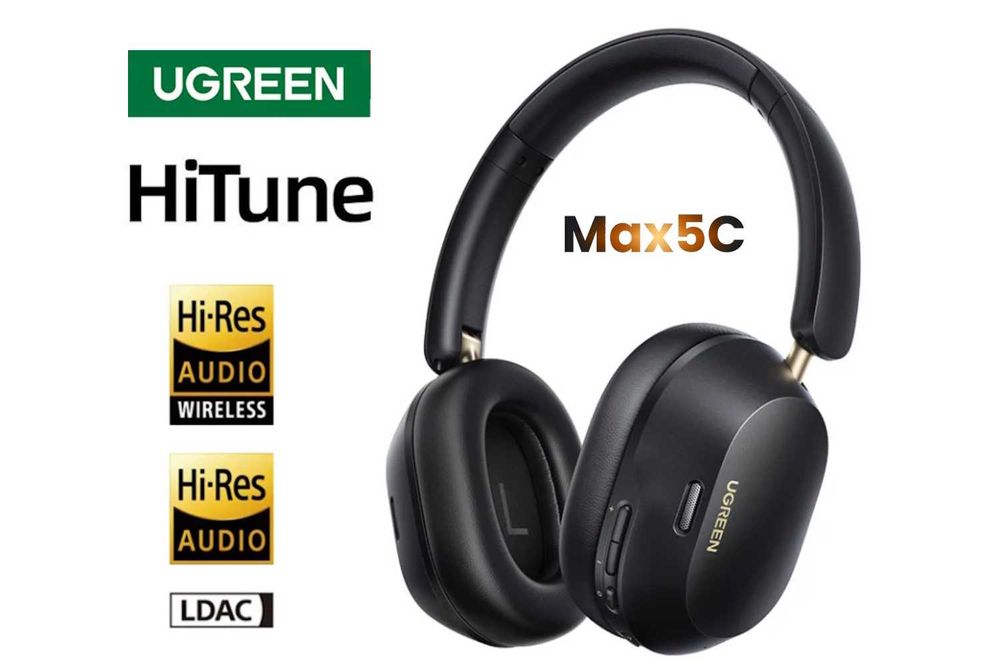 Навушники UGREEN HiTune Max5c Hi-Res LDAC ANC BT5.4 75год Black