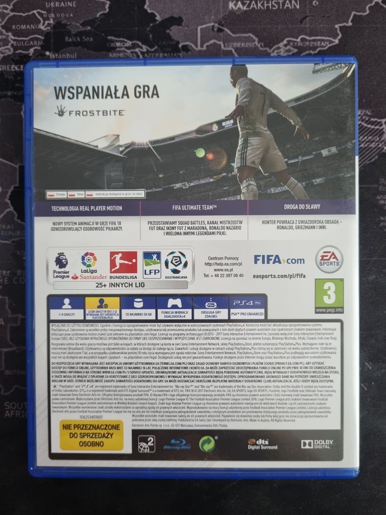 gra Fifa 18, ps4