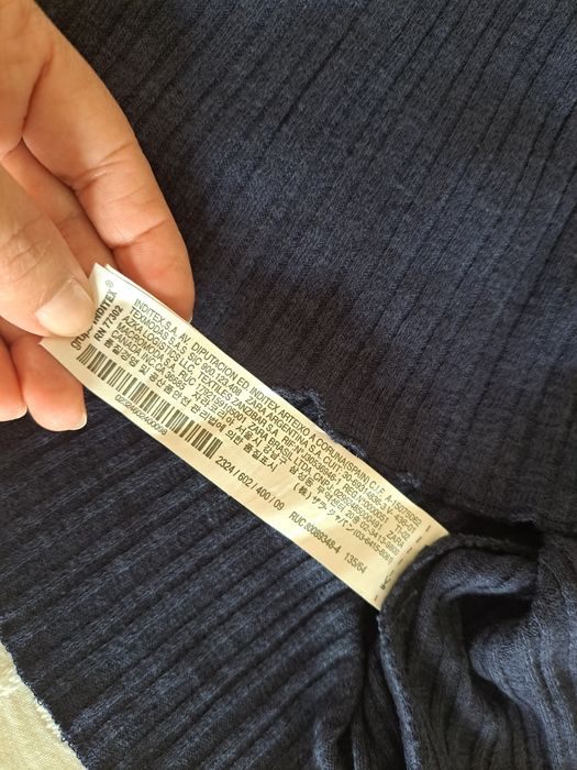 Top zara azul escuro 8 anos