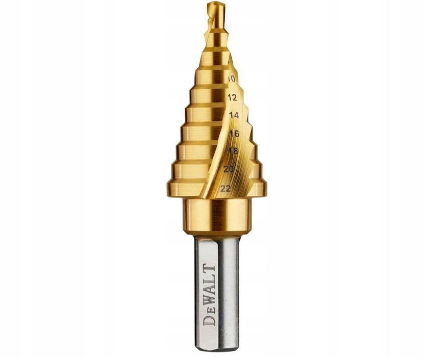 Wielostopniowe Wiertło Titanium 4-22 mm do metalu plastiku DeWalt