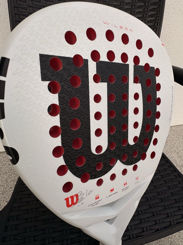 Wilson Branca Raquete de padel Bela LS V3