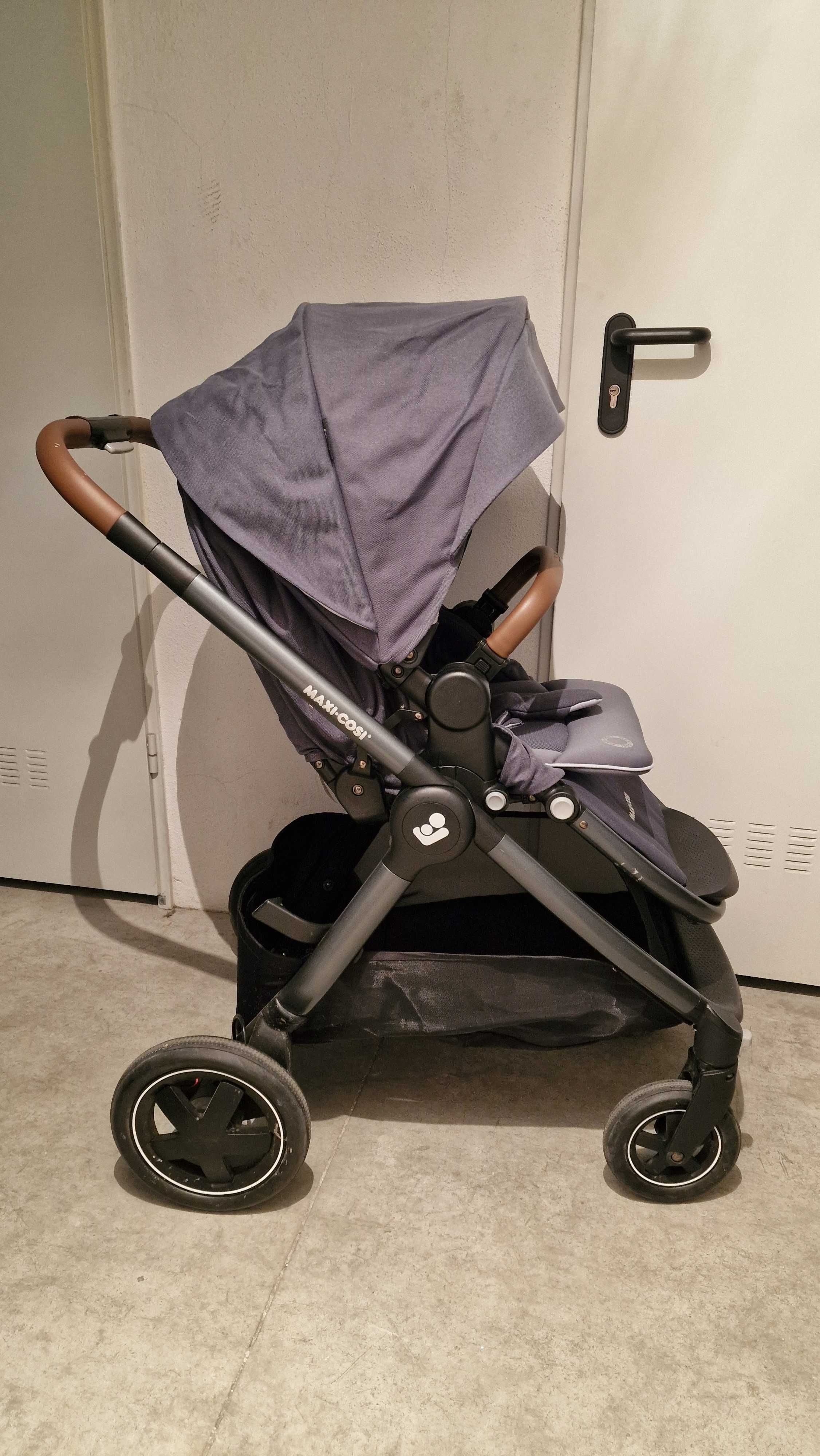 Conjunto Maxi Cosi - Carrinho + Ovo + Base Isofix