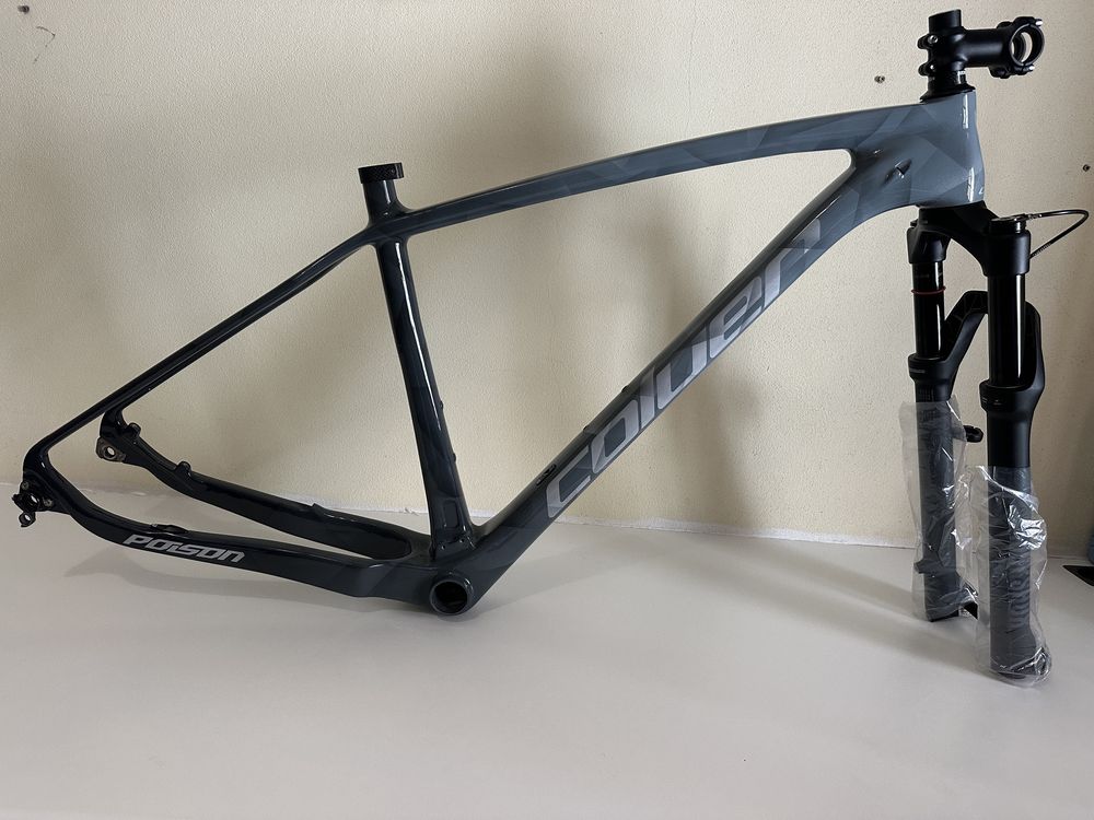Kit quadro bicicleta carbono Roda 29 Coluer poison