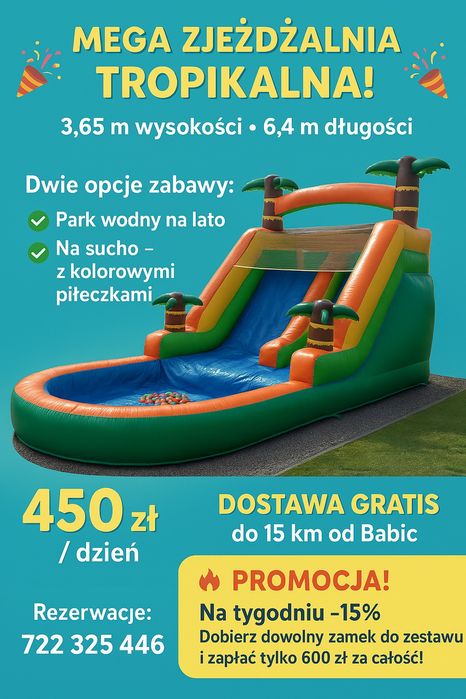 Dmuchaniec, dmuchany zamek, dmuchańce Wynajem