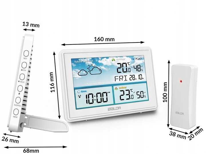 Termometr bezprzewodowa stacja pogodowa