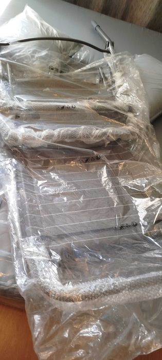 Nowa sofa rozkładana technorattan szara plus gratis nowy szary leżak