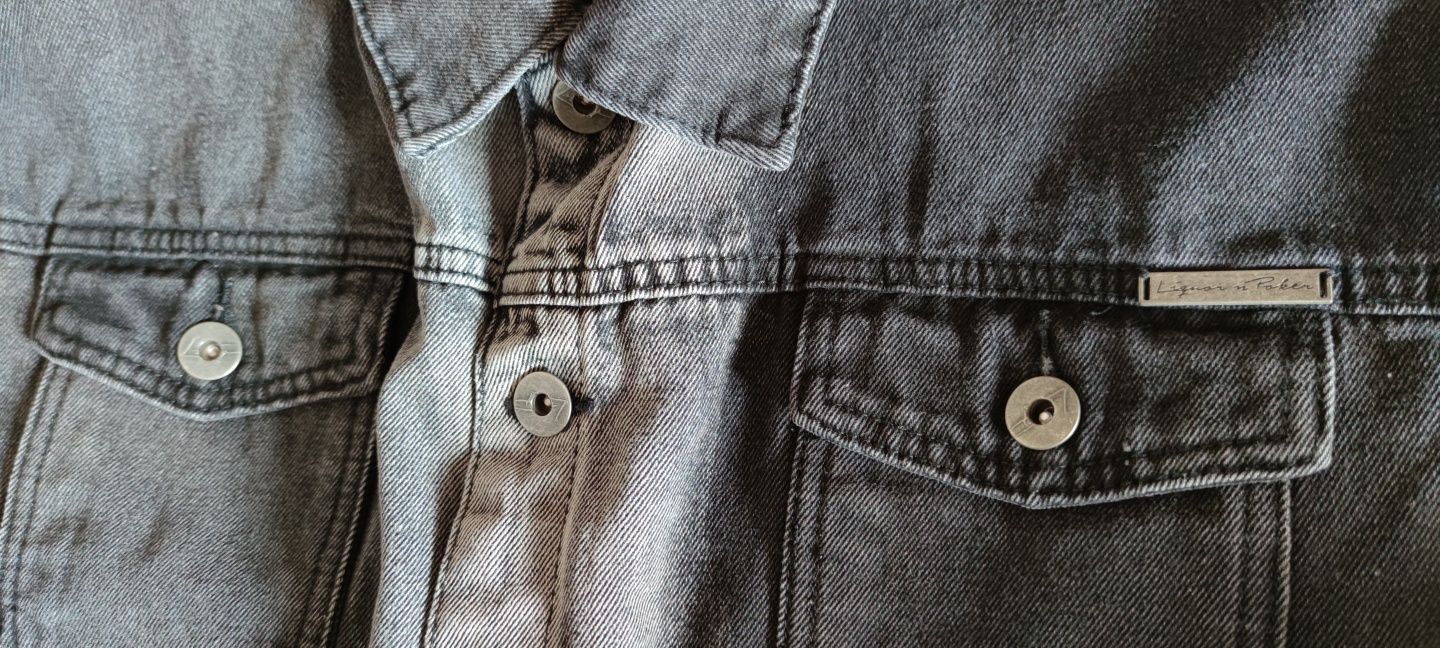 Новая джинсовая куртка оверсайз (XL)