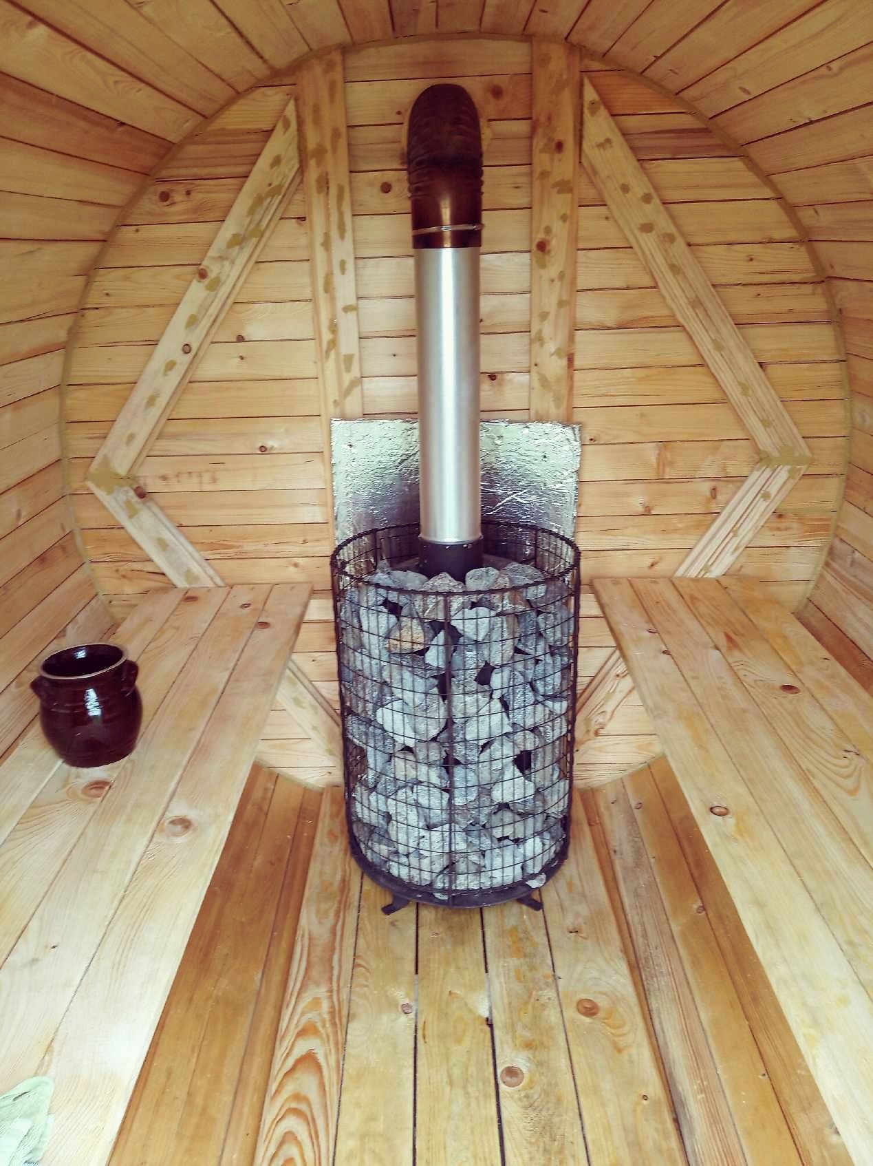 Piec do sauny opalany drewnem Ekonomiczna sauna Nagranie w opisie