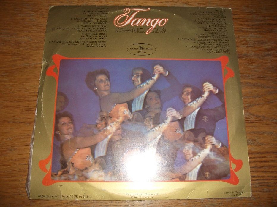 Tango dawniej i dziś płyta winylowa