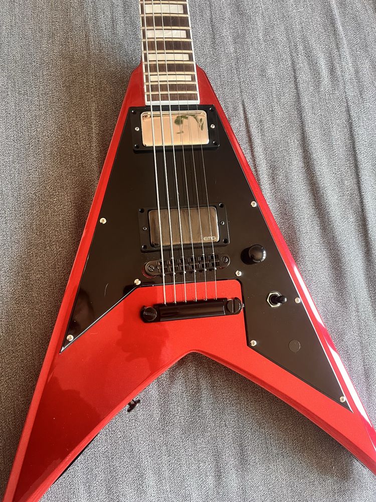 Gitara elekryczna Jackson KVX Scott Ian Candy Red Gotoh + EMG 81/85