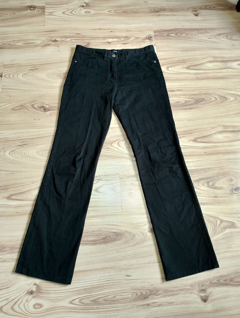 Czarne Damskie Spodnie Jeansowe Dżinsowe Versace Sport