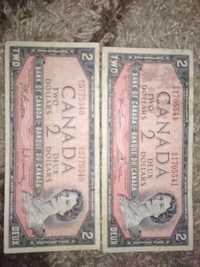 2 долара Канади 1954 р.. Унікальні.