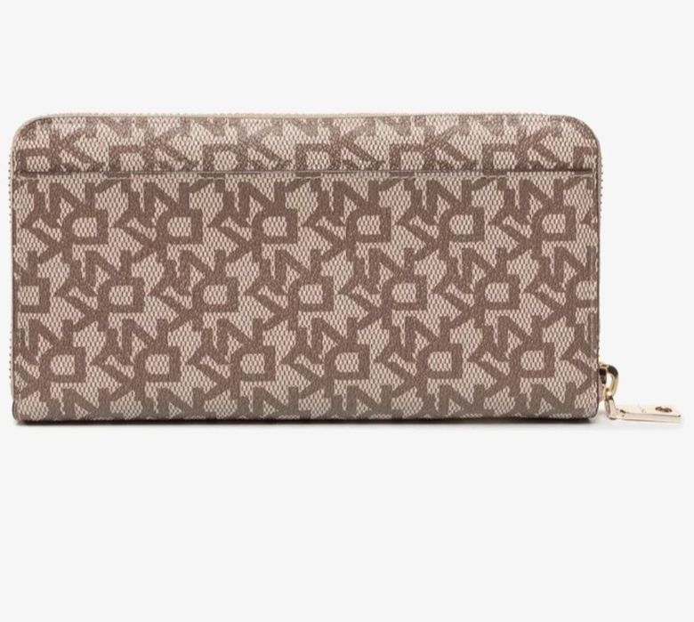 Dkny Duży Portfel Damski Bryant-New Zip Arou R831J658 Beżowy