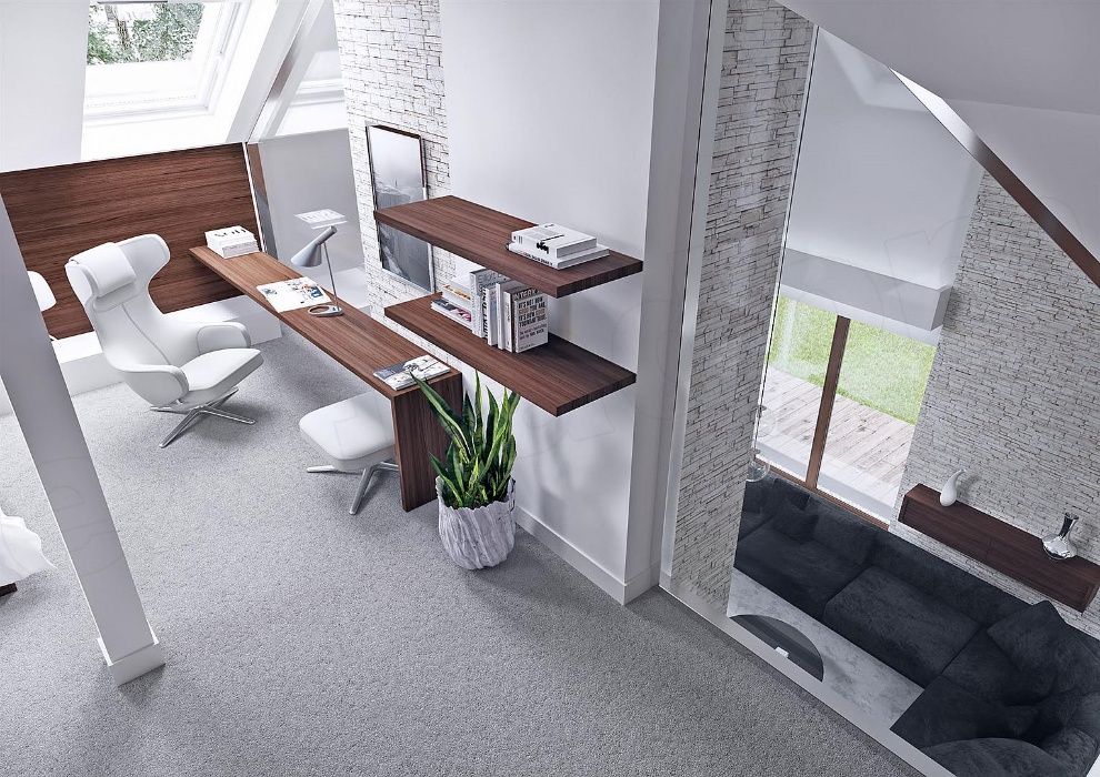 Projekt domu nowoczesnego HomeKONCEPT 13 L salon 110 m2