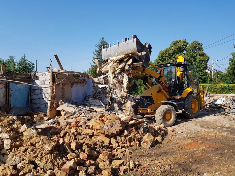 Roboty ziemne. Koparka 5t wozidlo 6T drenaż koparko-ładowarka