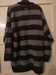 Sweter tunika wełniana w serca XL XXL
