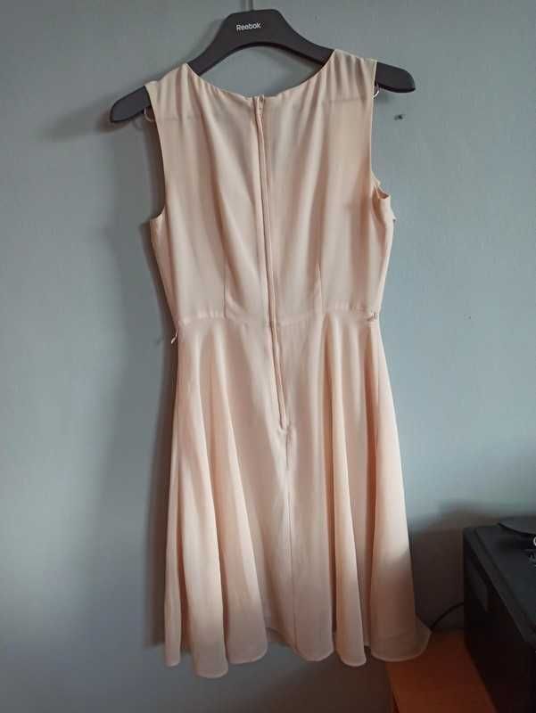 Sukienka morelowa rozmiar S H&M modelowa brzoskwiniowa