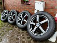 Komplet pięknych alufelg 18cali 5x108 ET50.5 +ZIMA 235/55 R18 Idealne