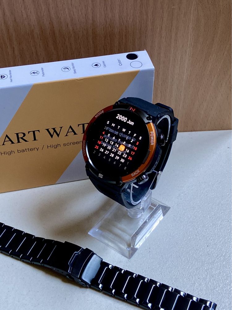 Nowy SmartWatch Funkcja Dzwonienia Kompas Bransoleta + Pasek Gratis