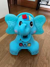 Infantino Andador Elefante Multicolor 3 em 1 com Som