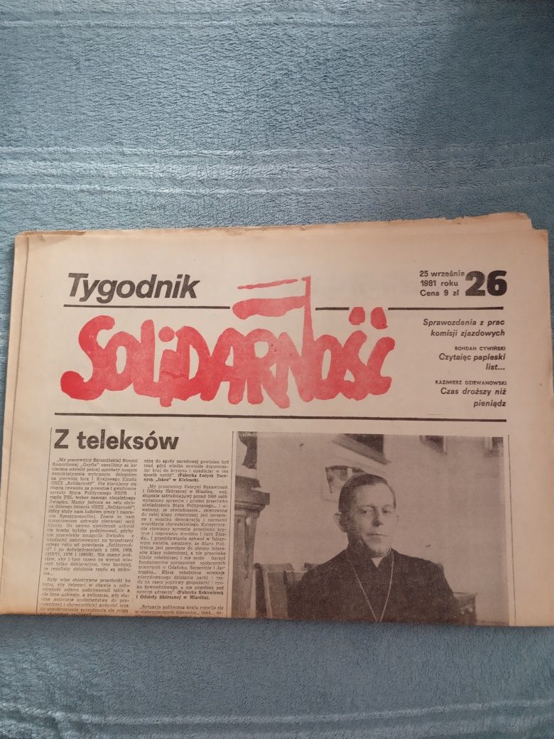 Archiwalny tygodnik gazeta Solidarność nr. 26 z 1981 roku