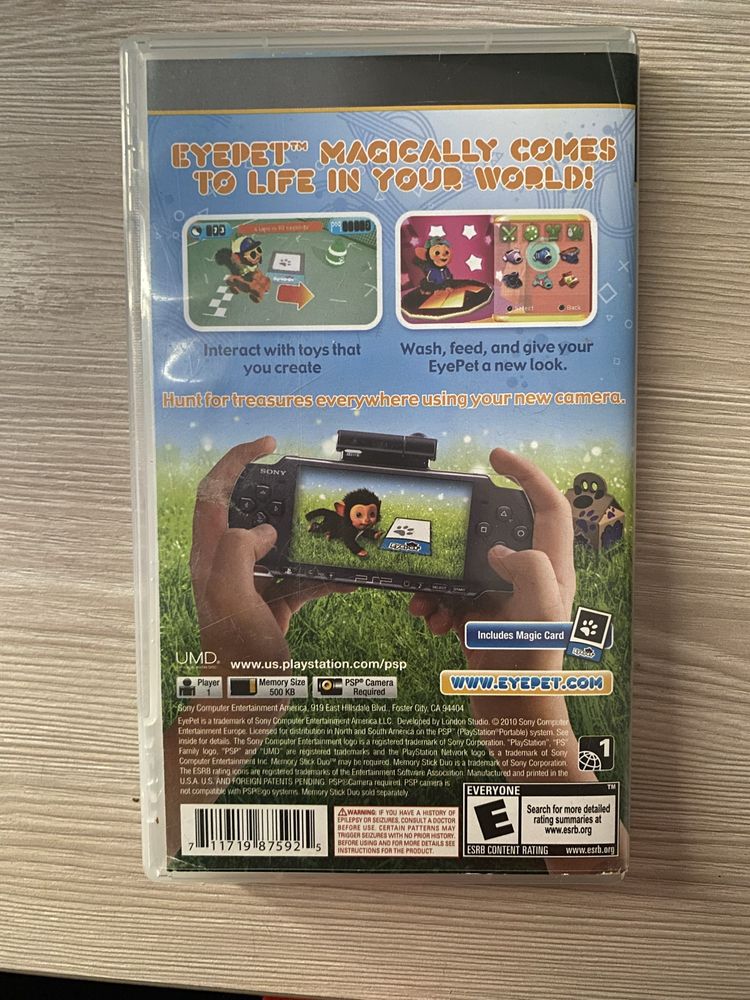 Игра на PSP « Eyepet » + карта