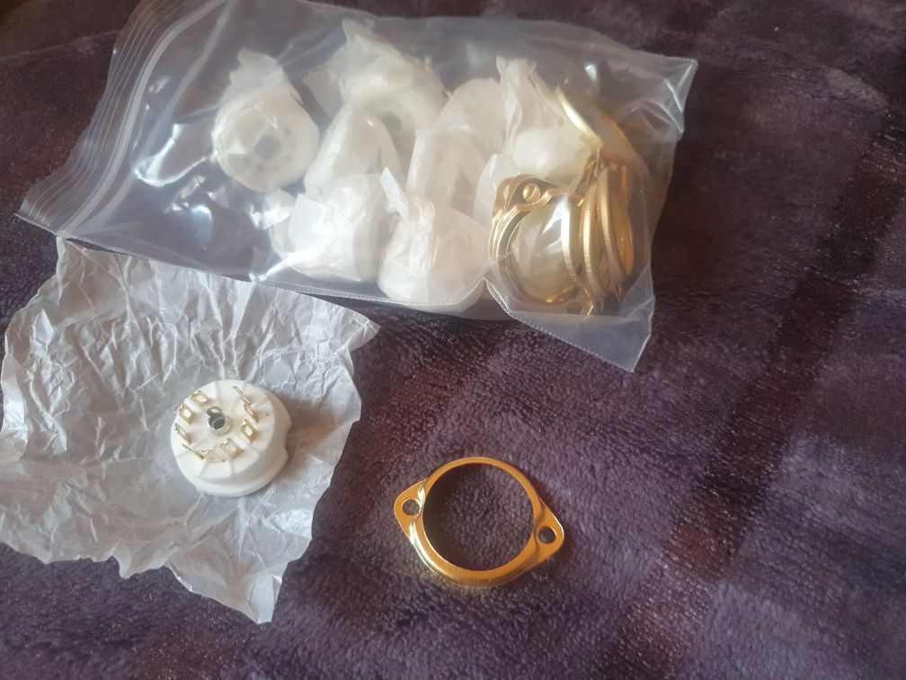 Podstawki lamp B9A cokół noval EL84 ECC83 ECC82 ECC88 itp