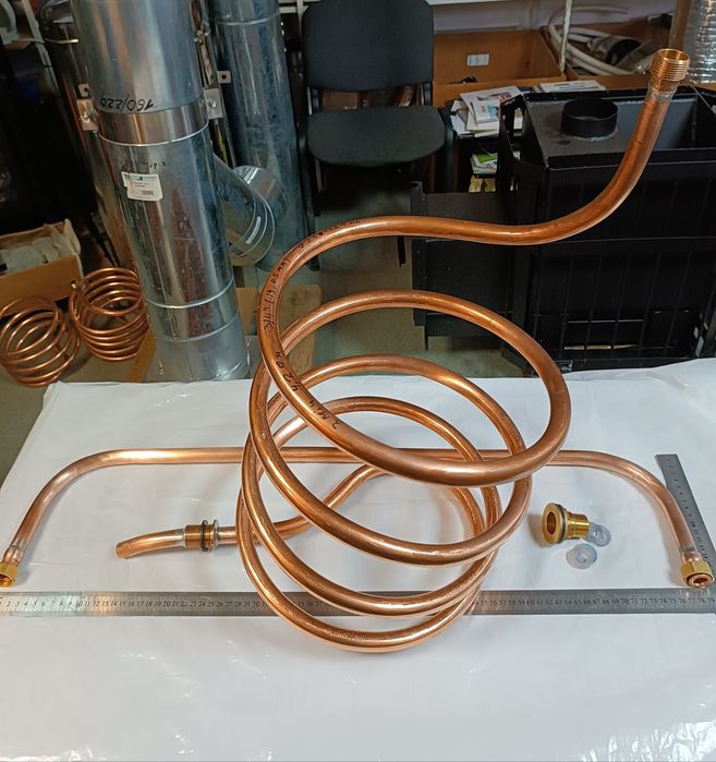 Комплект, дистиллятор, охладитель, змеевик, трубка медная ф19.05мм