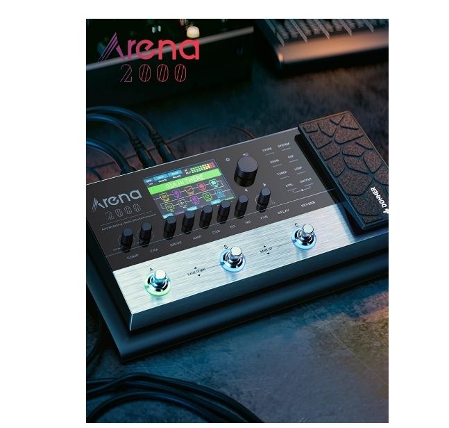 Pedal Multi-Efeitos Donner Arena 2000 – Modelagem AMP, Looper, Bluetoo